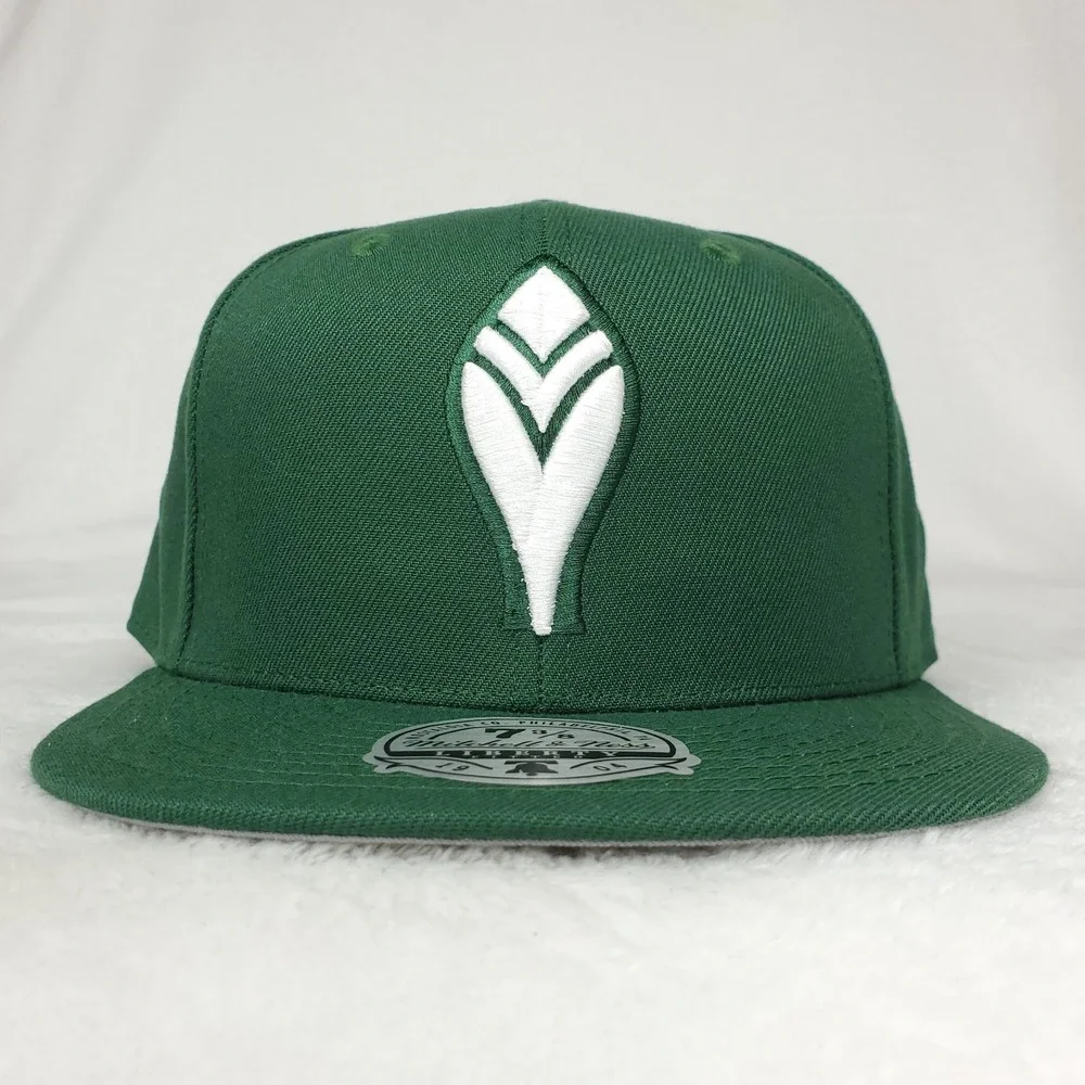 Atlanta Braves Mitchell & Ness MLB Fitted 7 3/8 Flatbill Cap Hat Green NWT‎